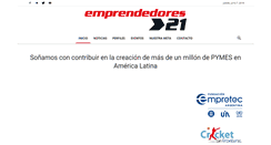 Desktop Screenshot of emprendedores21.com