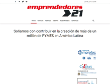Tablet Screenshot of emprendedores21.com